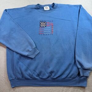 M&C Sport Sweatshirt Mens XXL Blue Good American Classic Golf Vintage Crewneck